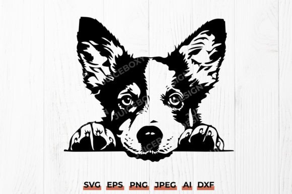 Blue Heeler Portrait SVG for Cricut