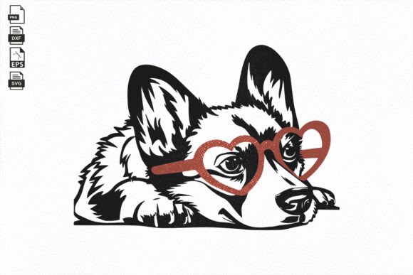 Corgi, Dog, Cute Corgi Lying, Body SVG