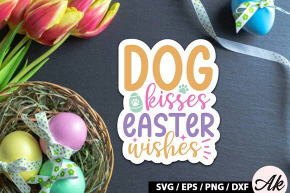 Dog Kisses Easter Wishes SVG Stickers: A Designer Review