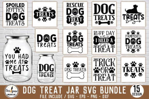 Dog Treat Jar SVG Bundle: A Designer's Take