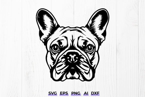 Frenchie Dog French Bulldog Pet SVG File