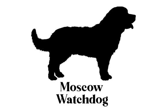 Moscow Watchdog Dog Silhouette Breeds